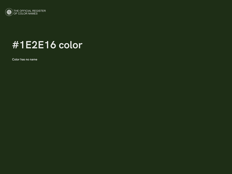 #1E2E16 color image