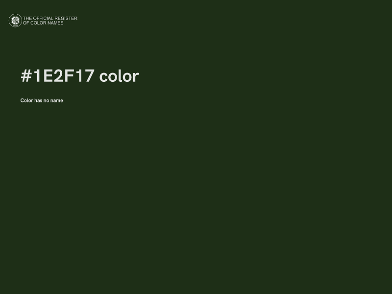 #1E2F17 color image