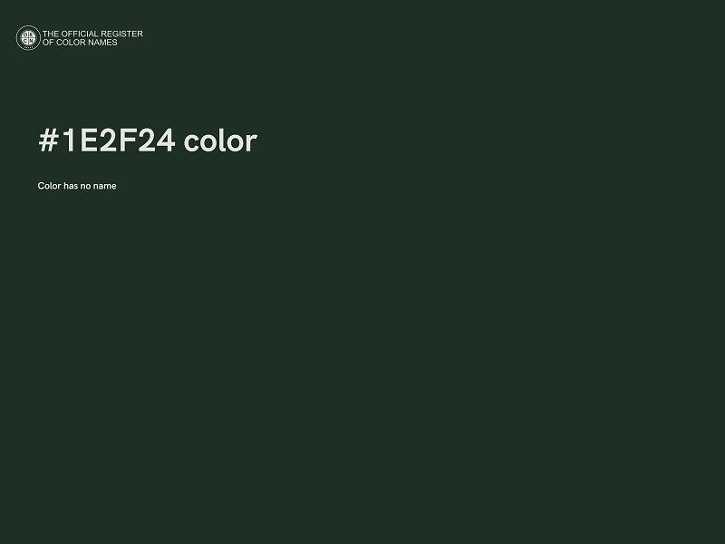 #1E2F24 color image