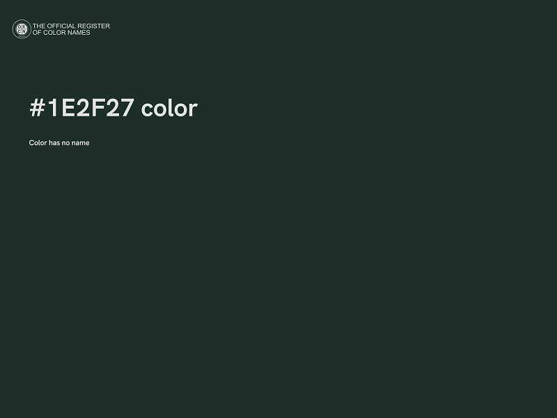 #1E2F27 color image