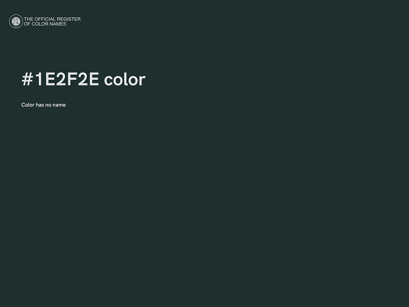 #1E2F2E color image