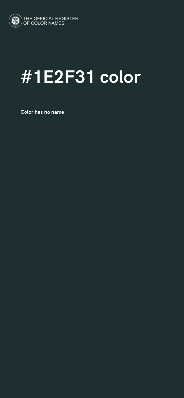 #1E2F31 color image