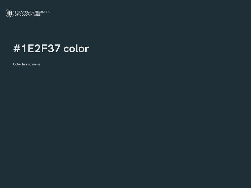 #1E2F37 color image