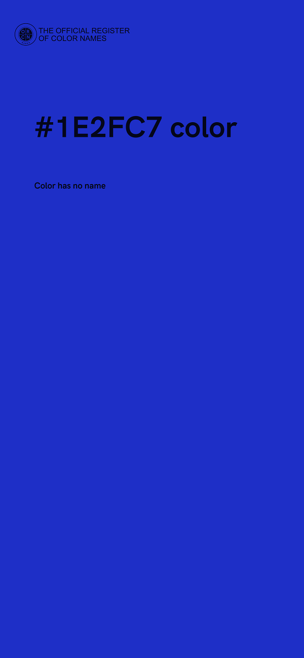 #1E2FC7 color image