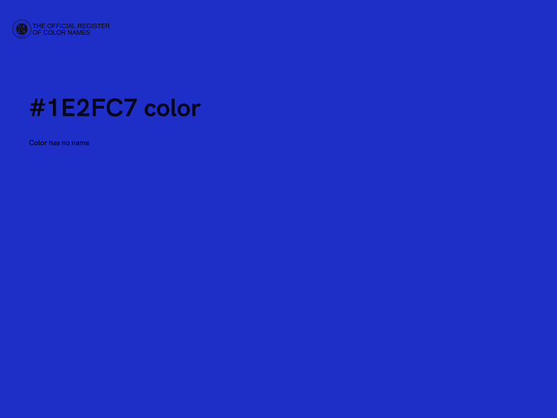 #1E2FC7 color image