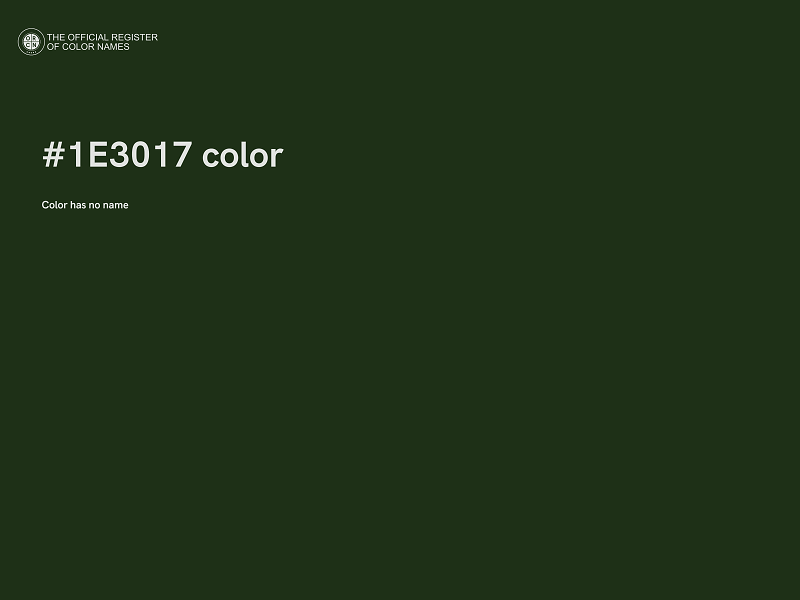 #1E3017 color image