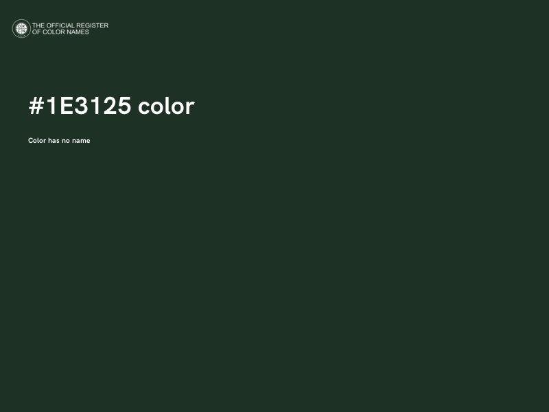 #1E3125 color image
