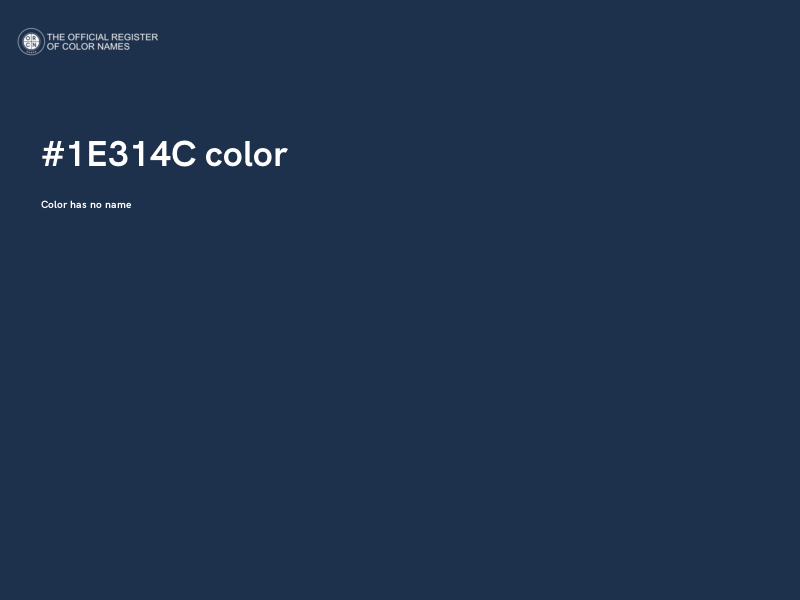 #1E314C color image