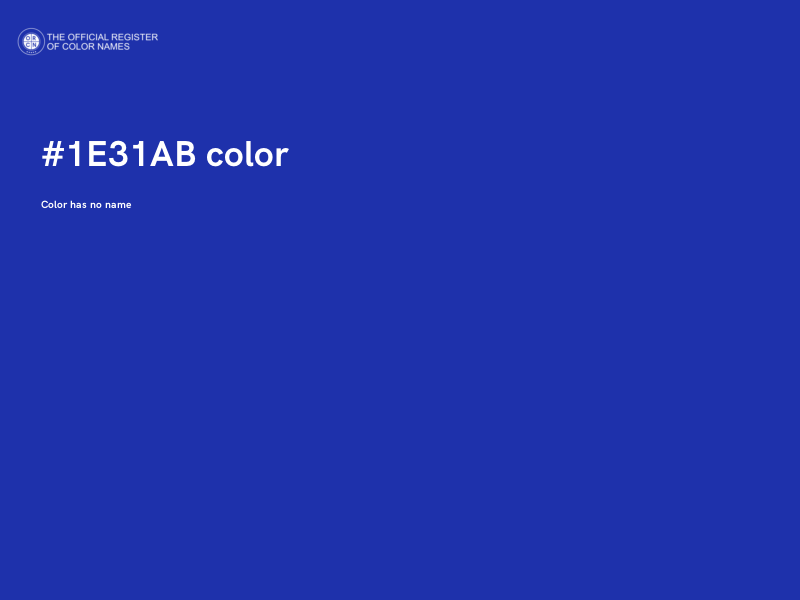 #1E31AB color image