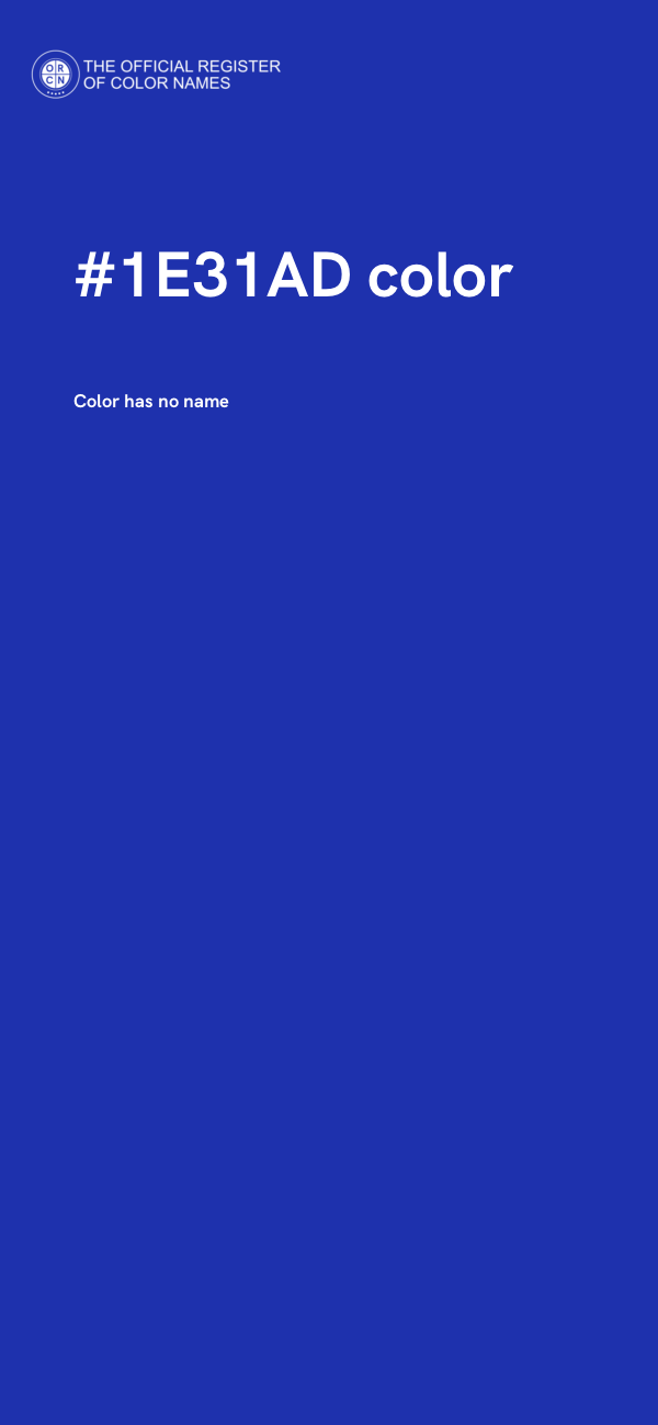 #1E31AD color image