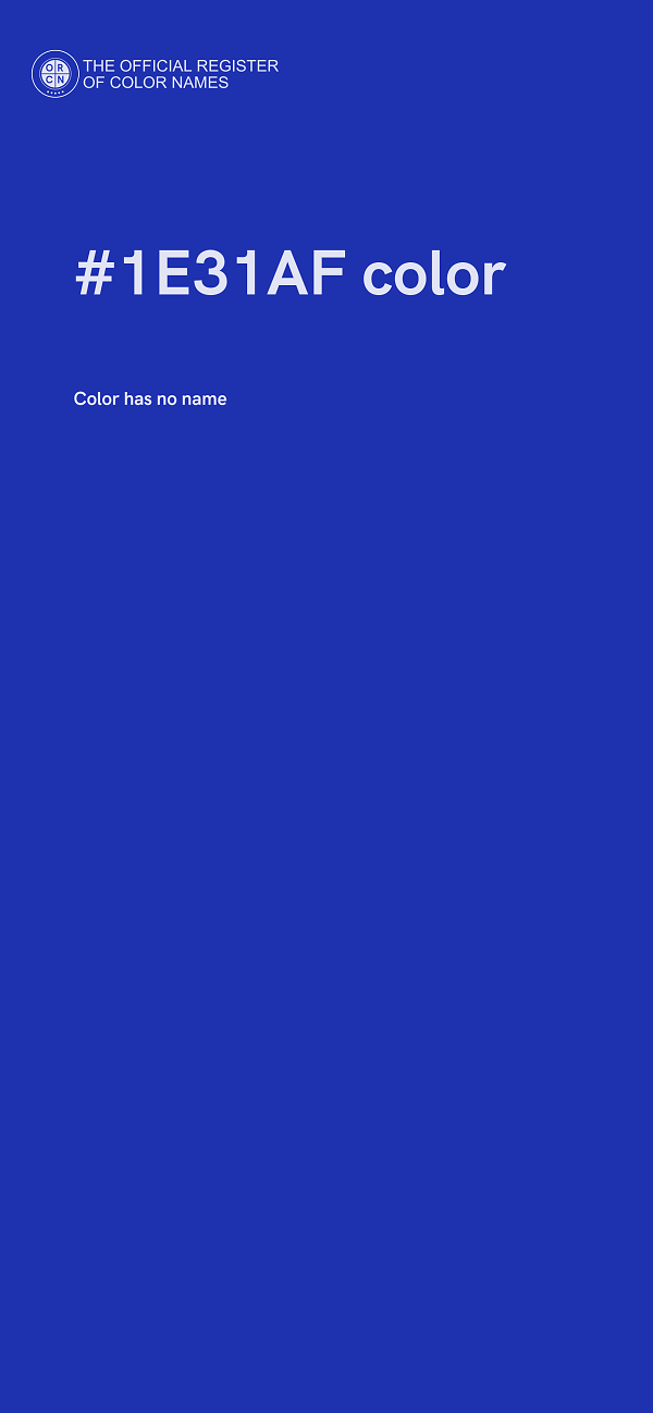 #1E31AF color image