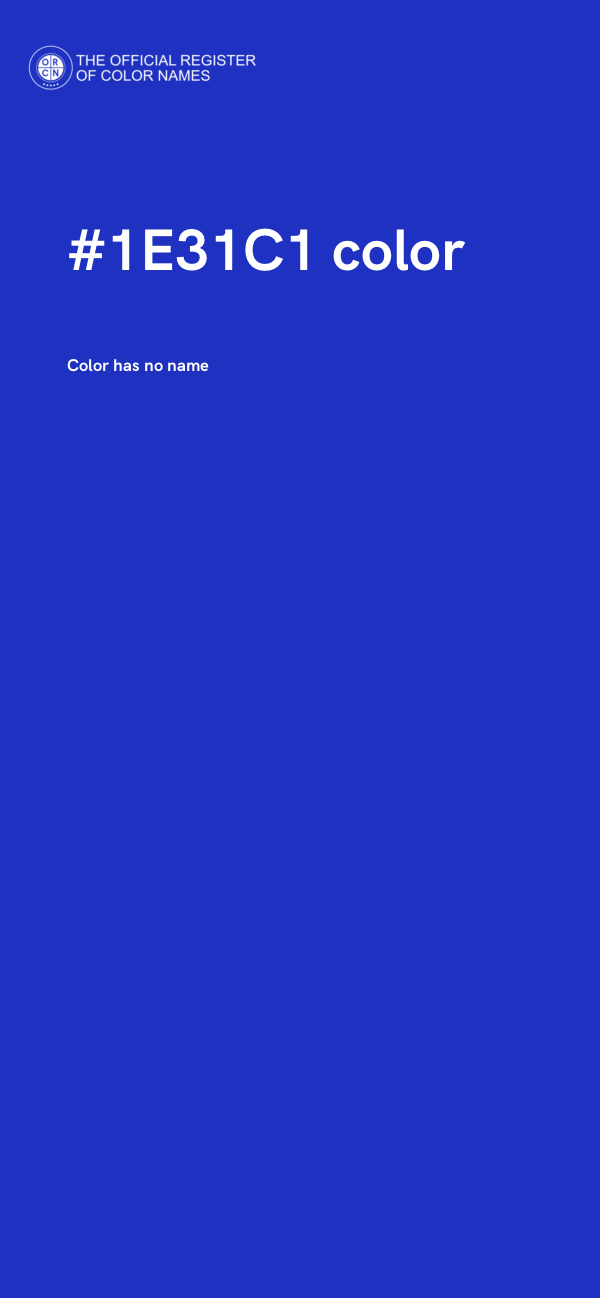#1E31C1 color image