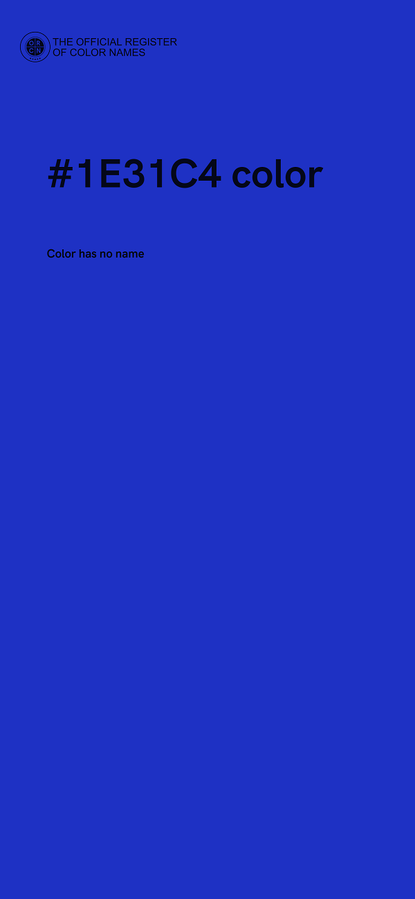 #1E31C4 color image