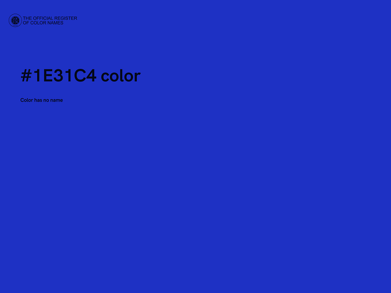 #1E31C4 color image