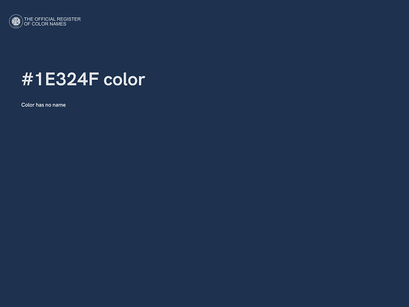 #1E324F color image