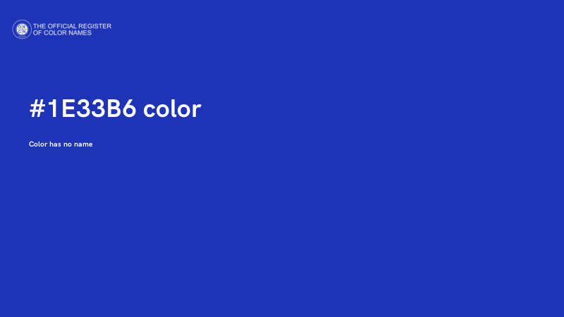 #1E33B6 color image