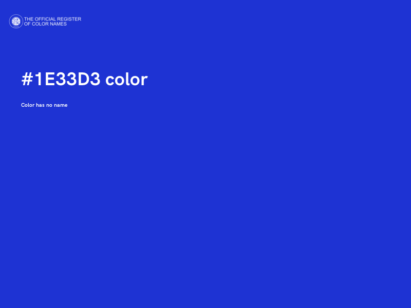 #1E33D3 color image