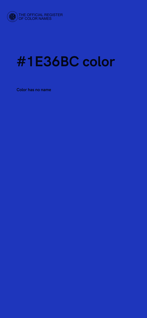 #1E36BC color image