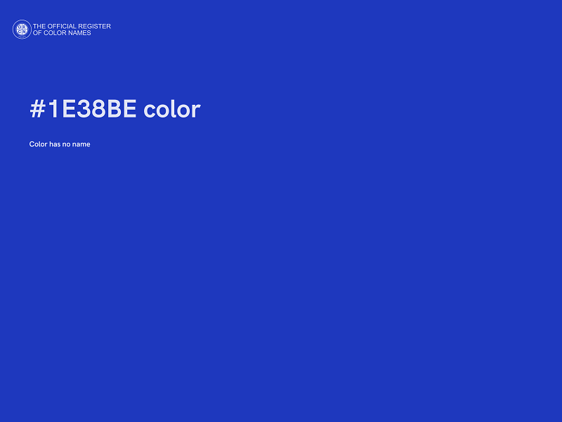 #1E38BE color image