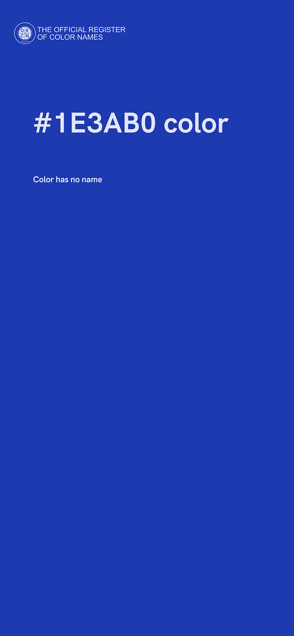 #1E3AB0 color image