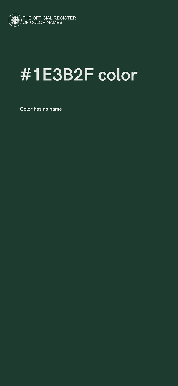#1E3B2F color image