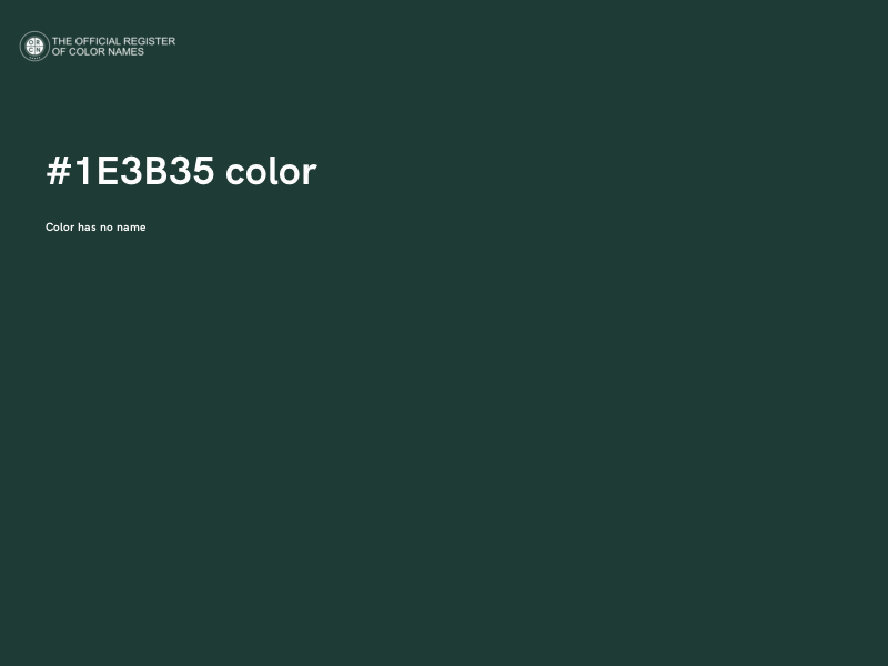 #1E3B35 color image
