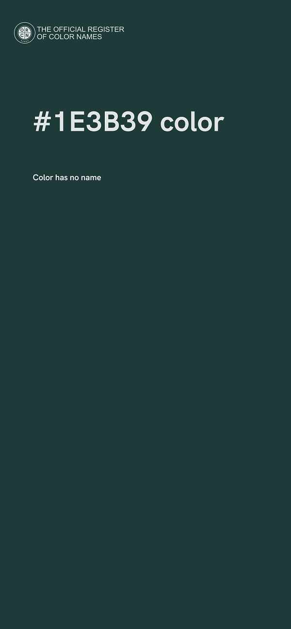 #1E3B39 color image