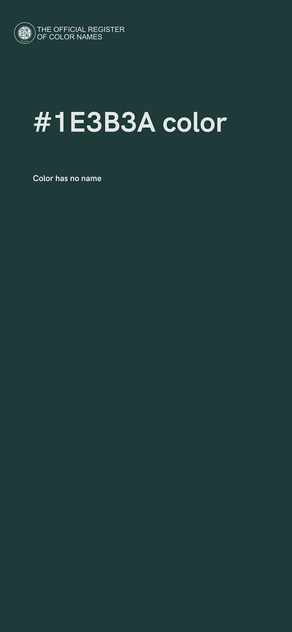 #1E3B3A color image