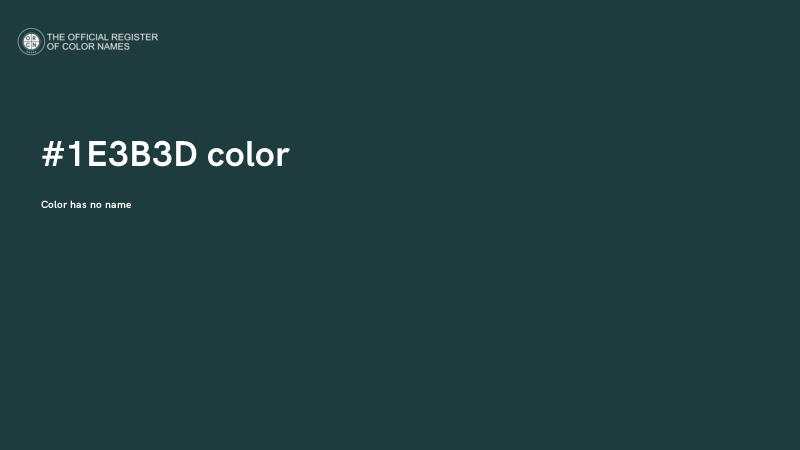 #1E3B3D color image