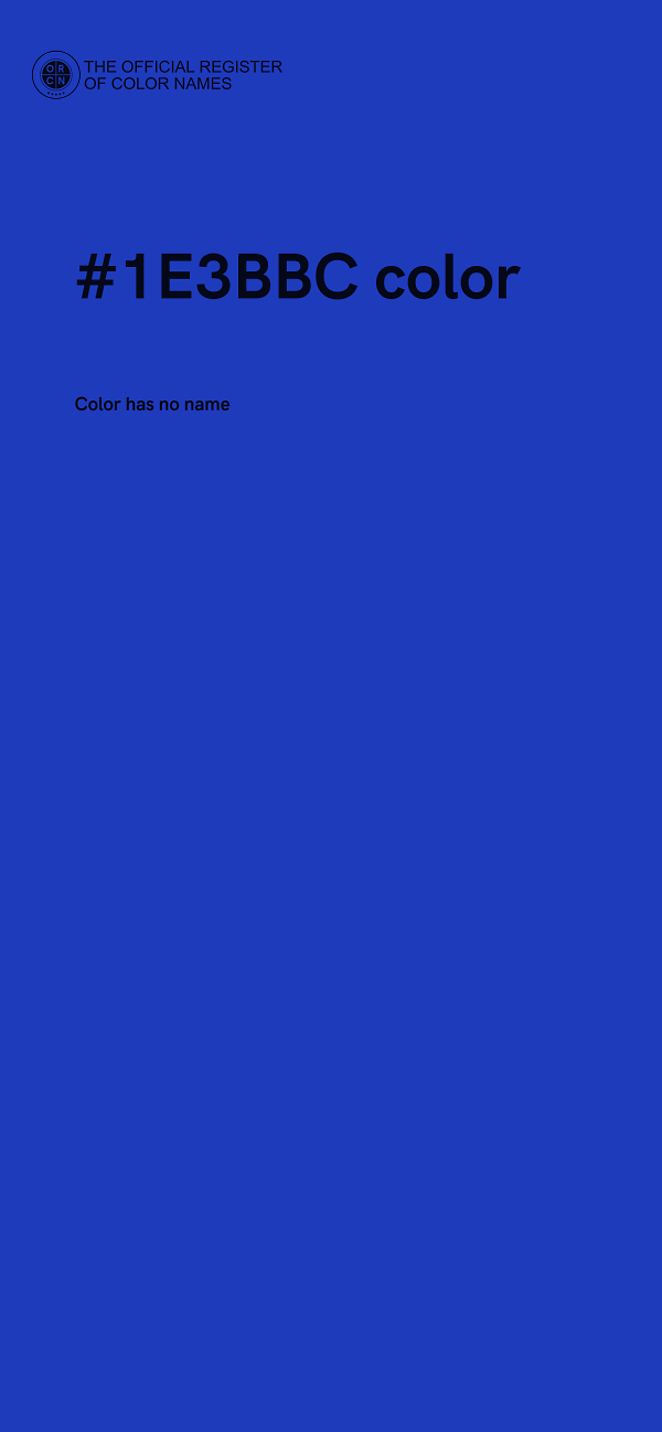 #1E3BBC color image