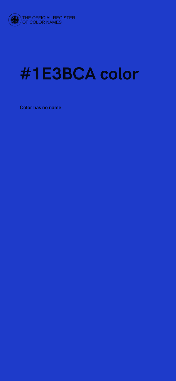 #1E3BCA color image