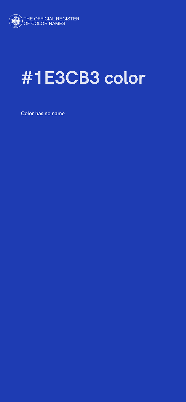 #1E3CB3 color image