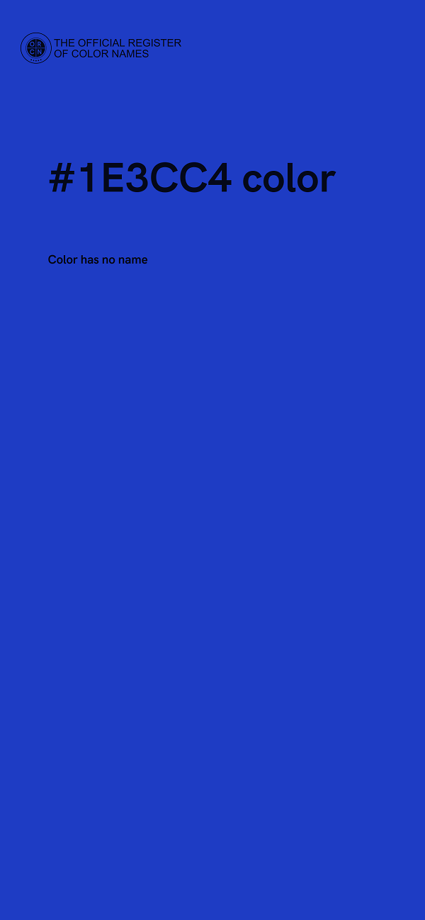 #1E3CC4 color image