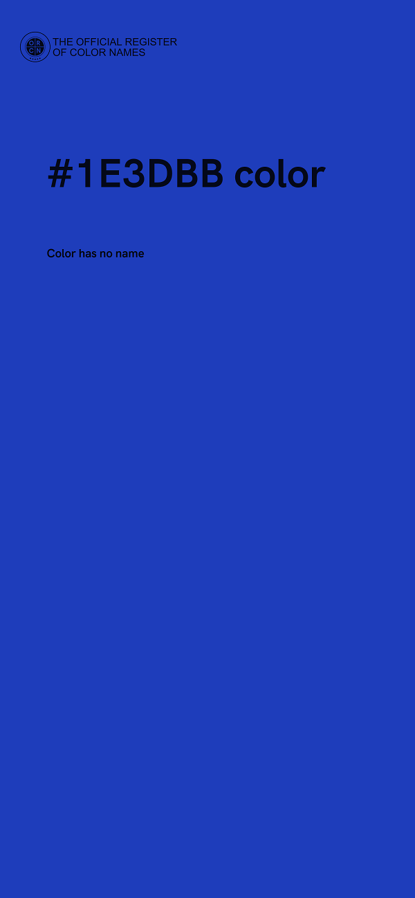 #1E3DBB color image