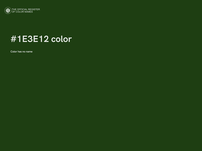 #1E3E12 color image