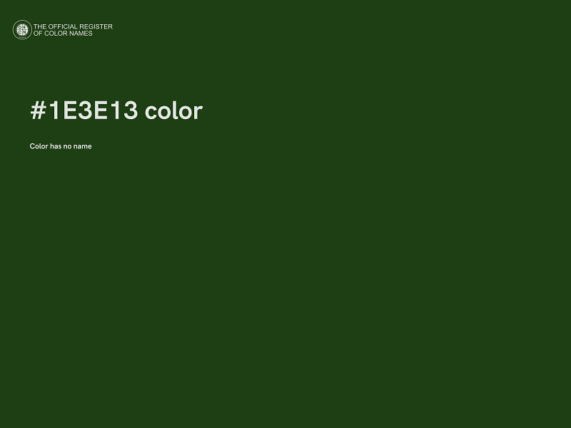 #1E3E13 color image