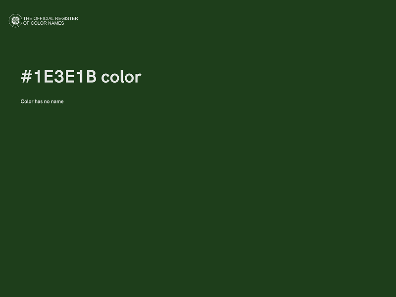 #1E3E1B color image