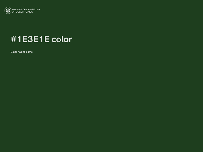 #1E3E1E color image