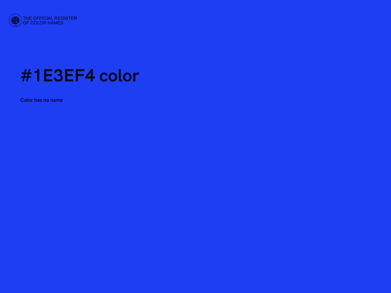 #1E3EF4 color image