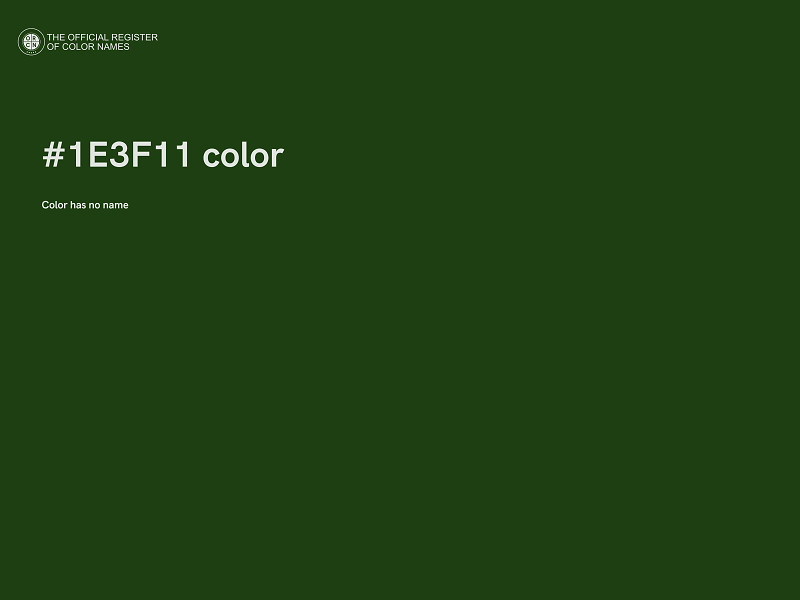 #1E3F11 color image