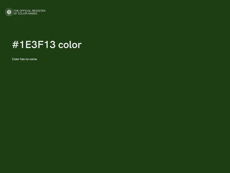 #1E3F13 color image