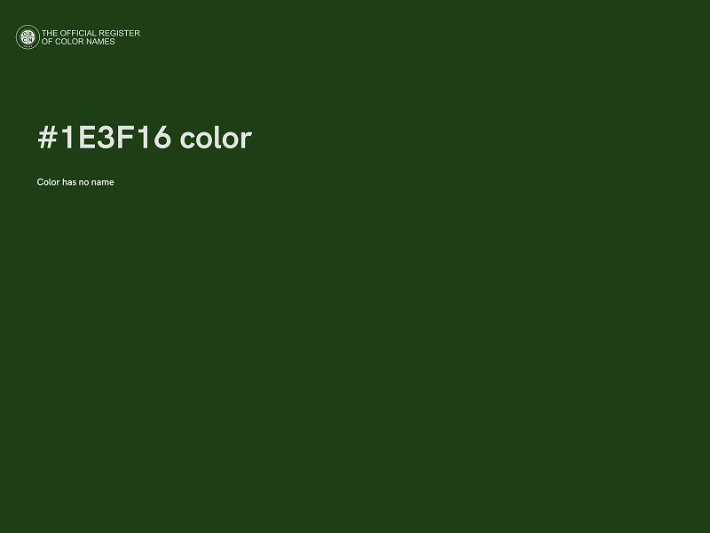 #1E3F16 color image