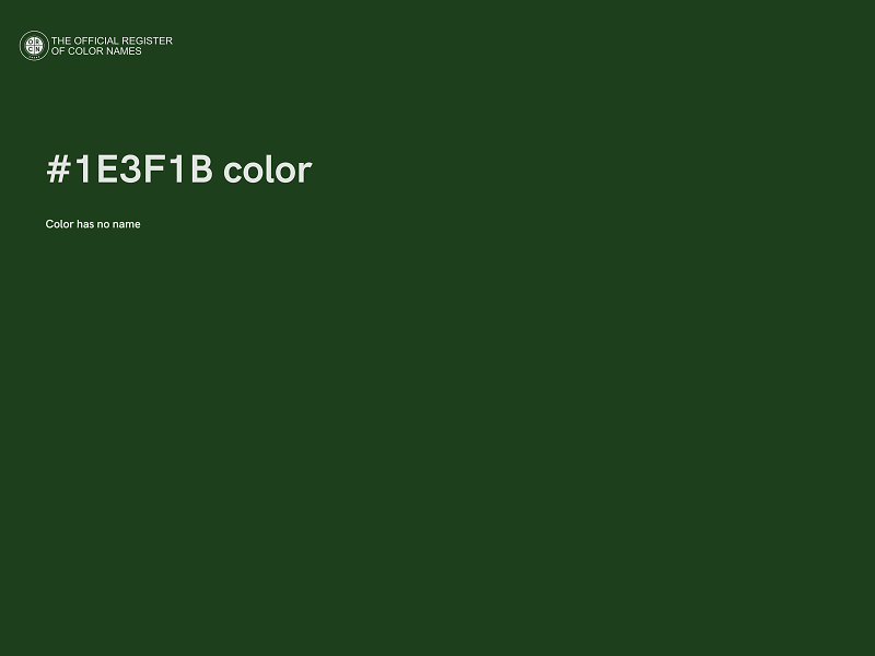 #1E3F1B color image