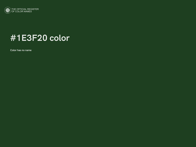 #1E3F20 color image