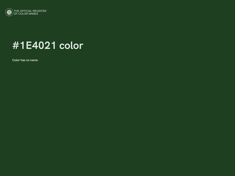 #1E4021 color image