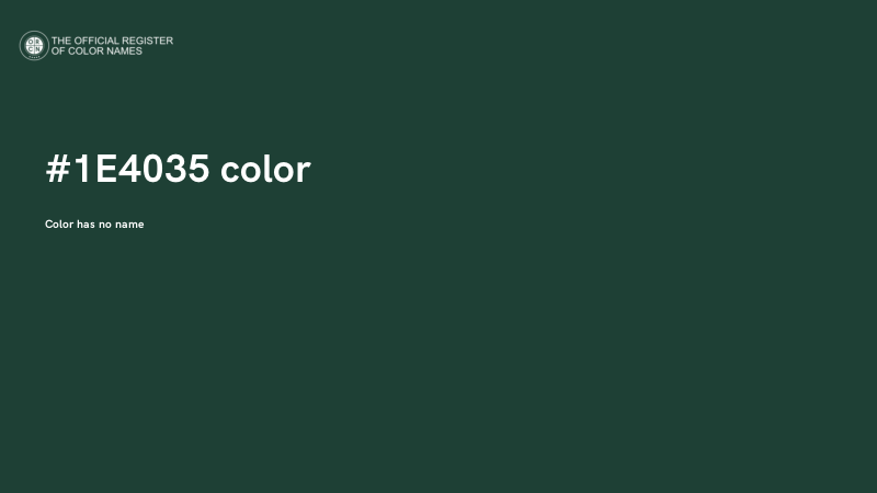 #1E4035 color image