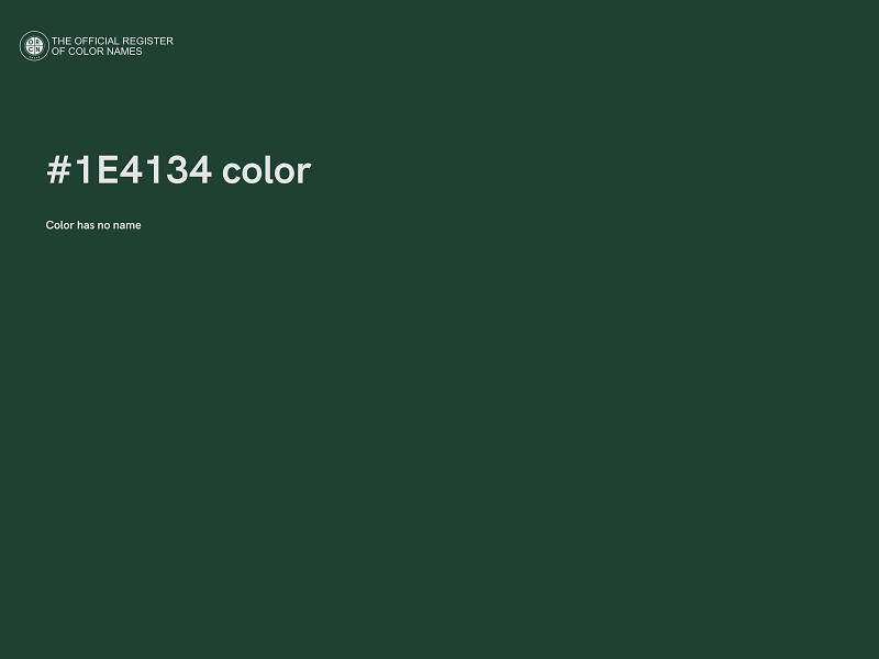 #1E4134 color image