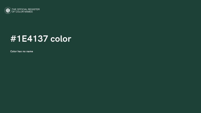 #1E4137 color image