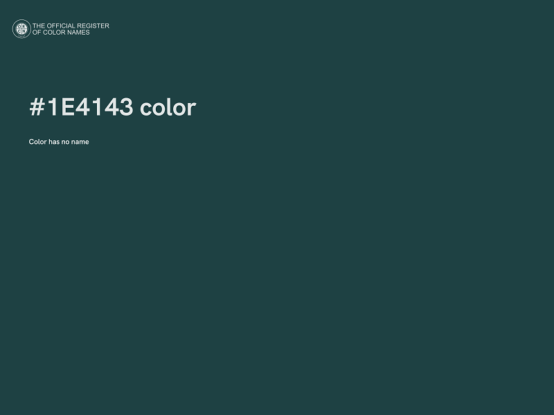 #1E4143 color image