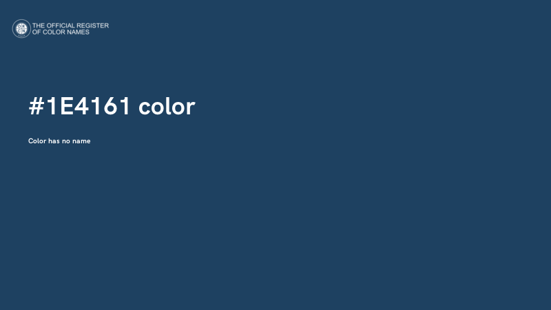 #1E4161 color image